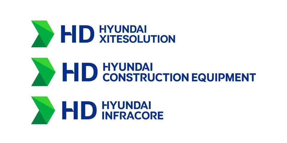 CIs of three construction equipment companies of HD Hyundai