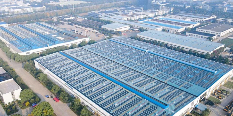 4MW solar panels installed at HD Hyundai Construction Equipment’s Jiangsu, China plant