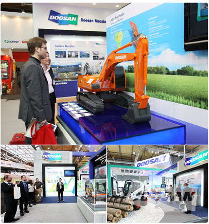 CNG Engines and Hybrid Concept Excavators – Introduced at Hannover Messe 2009